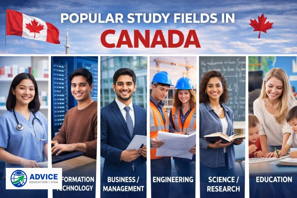 Popular study fields in Canada for Nepali students with Advice Education & Visa Services